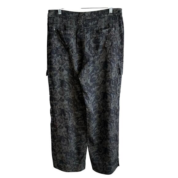 Anthropologie Marrakech Twill Cargo Pants Black Green 30 - Picture 8 of 14